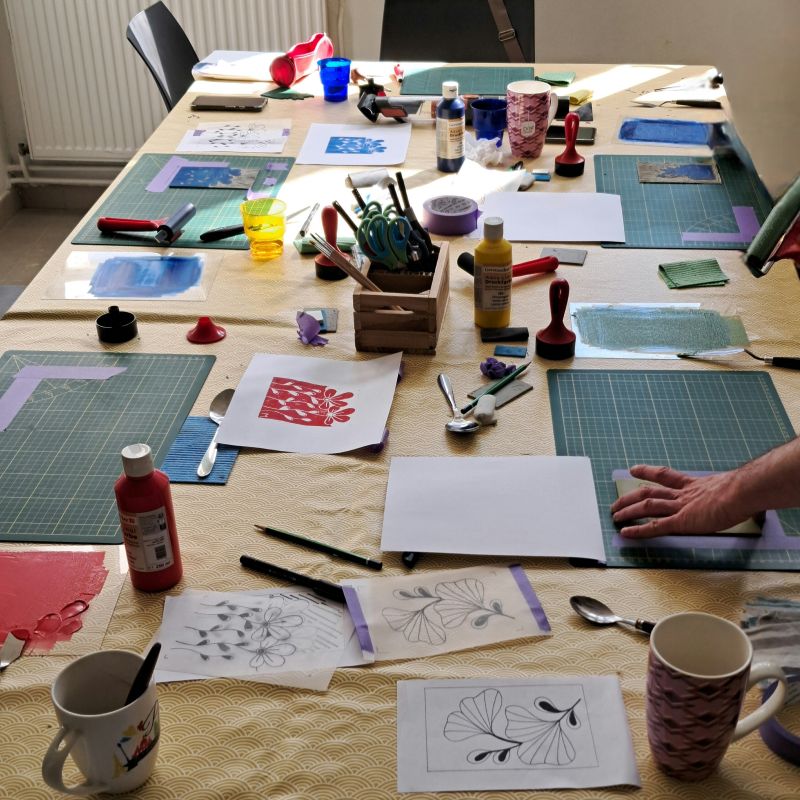 atelier linogravure Angers